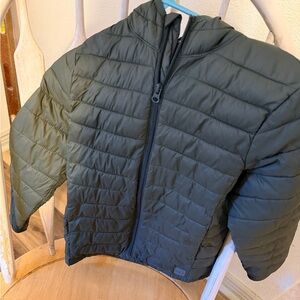 GAP Kids boys Dark Green Puffer Jacket